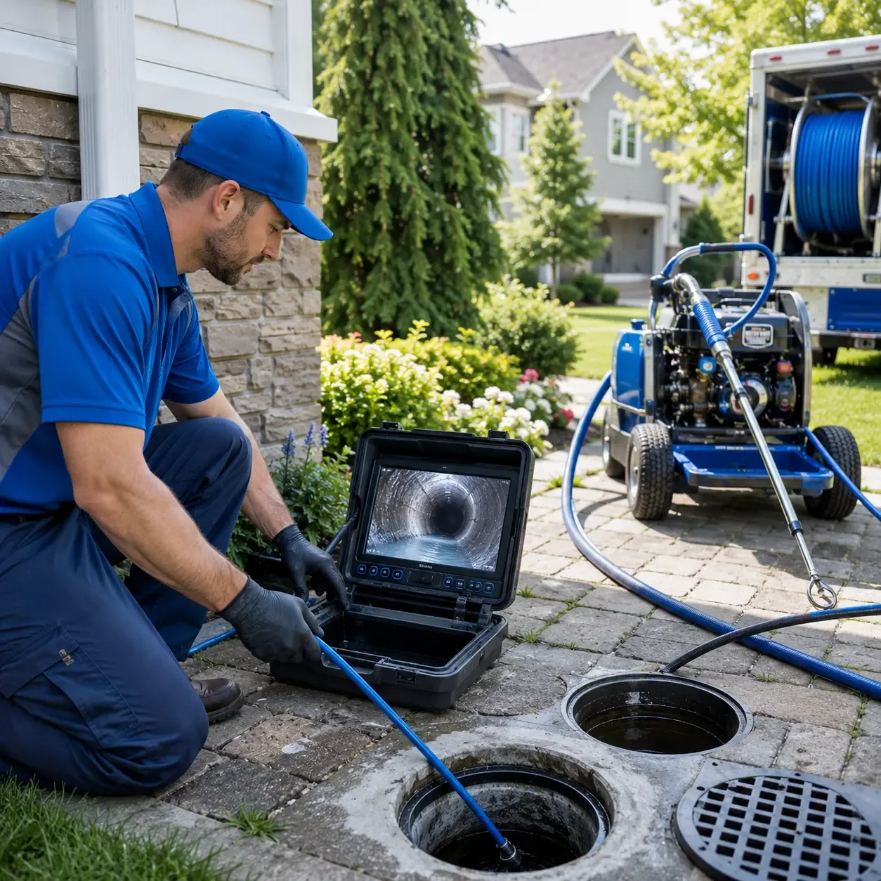 Outdoor drain cleaning professionals serving Old Bridge, NJ